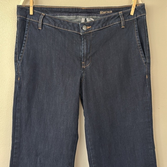 Mango “ Simone “ Trouser Jeans - Dark Wash - Picture 2 of 7